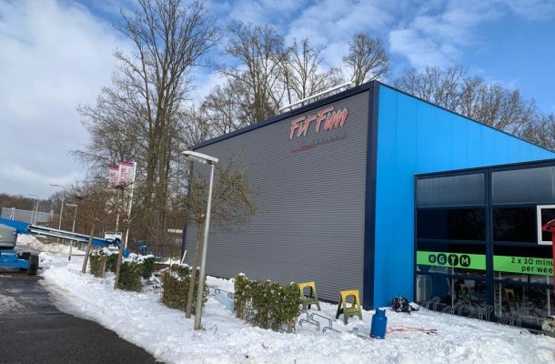 Façade cladding renovation Fit Fun Emmeloord
